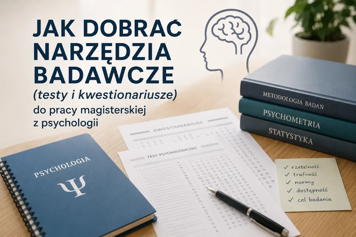 Jak dobrać narzędzia badawcze (testy i kwestionariusze) do pracy magisterskiej z psychologii