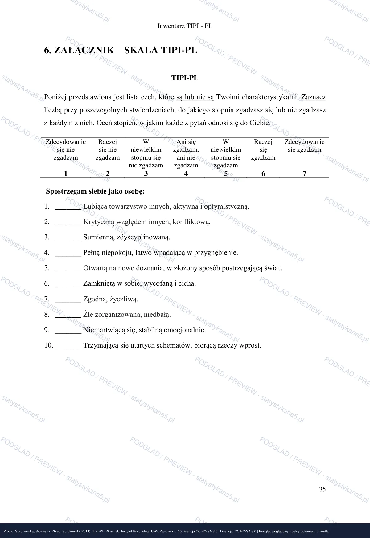 Podgląd arkusza TIPI-PL (watermark PREVIEW)